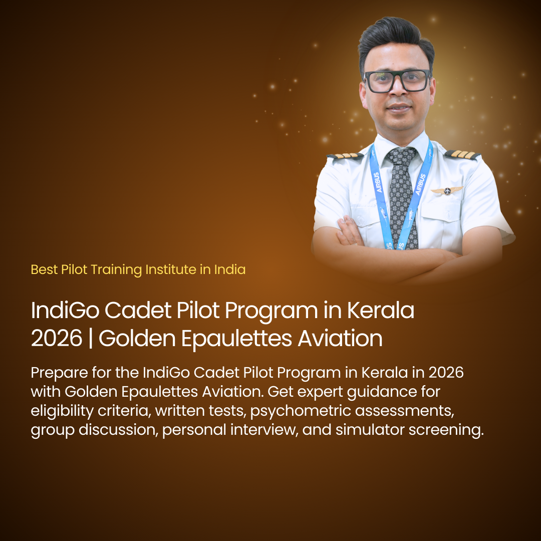 IndiGo Cadet Pilot Program in Kerala 2026 | Golden Epaulettes Aviation